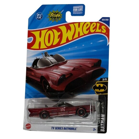 Hot Wheels TV Series Batmobile Red Metallic | Batman | Diecast Car - Picture 1 of 6